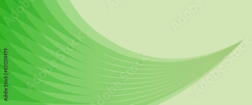 波のような緑色のウェーブラインのベクター背景画像