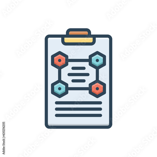 Color illustration icon for protocol