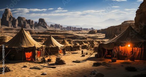 Nomadic Tent Life: Exploring the Desert Landscape