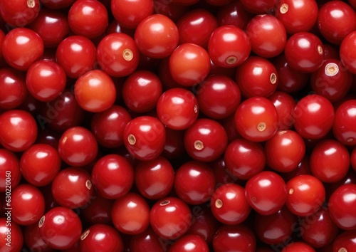Professional photography of Pattern of Cornelian cherries fruitsGenerative AI