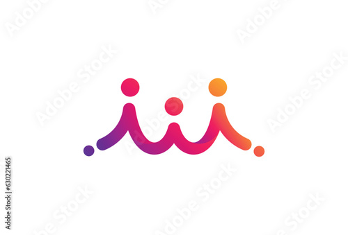 people beat logo icon vector isolated