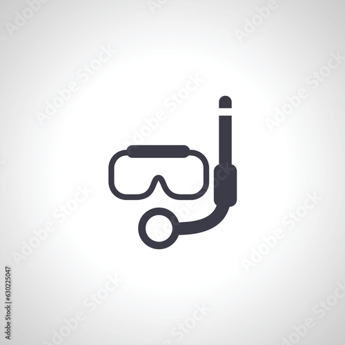 diving mask icon. scuba mask icon