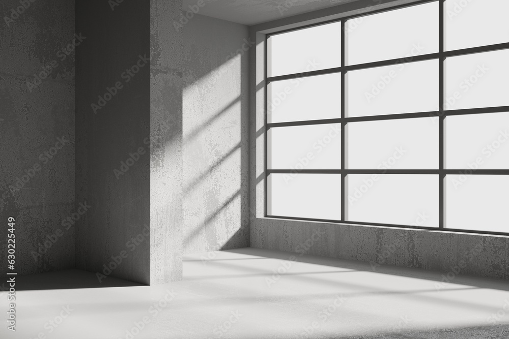 Abstract interior design concrete room. Architectural background Abstract interior design concrete room. Architectural background
