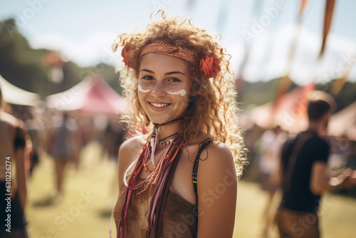 A girl at the festival.