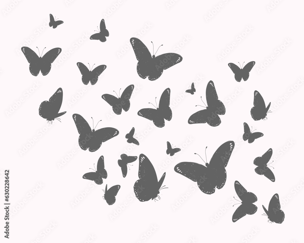 Obraz premium set of butterflies
