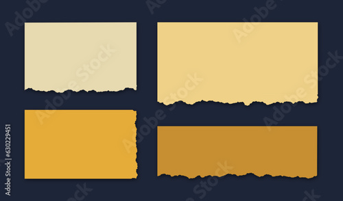 goldenes, abgerissenes Papier