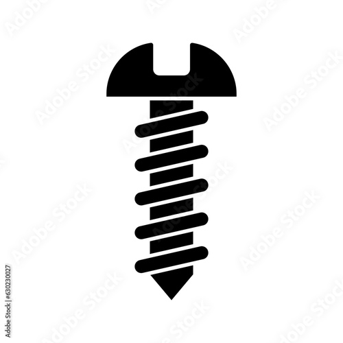 Screw icon. sign for mobile concept and web design  color editable