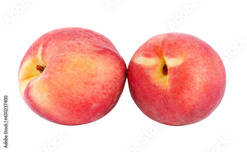 Peach with isolated on transparent png