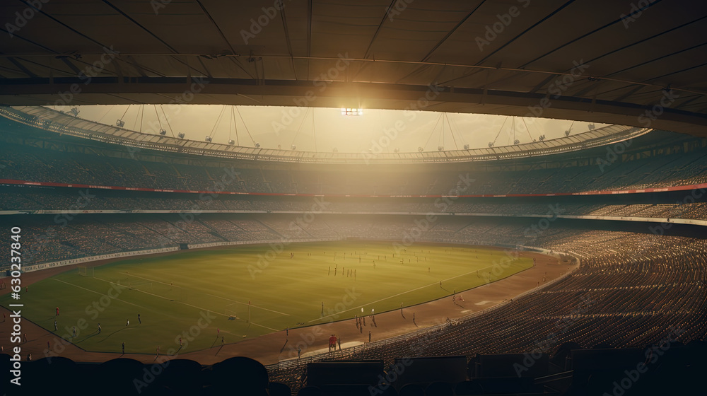 stadium scene created with generative ai