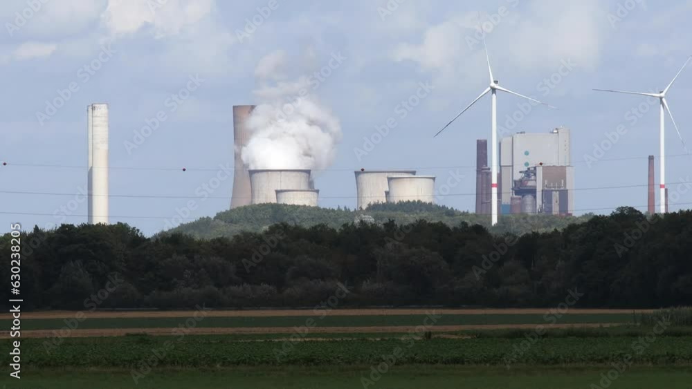 a large coal power plant in action video a large coal power plant in action video