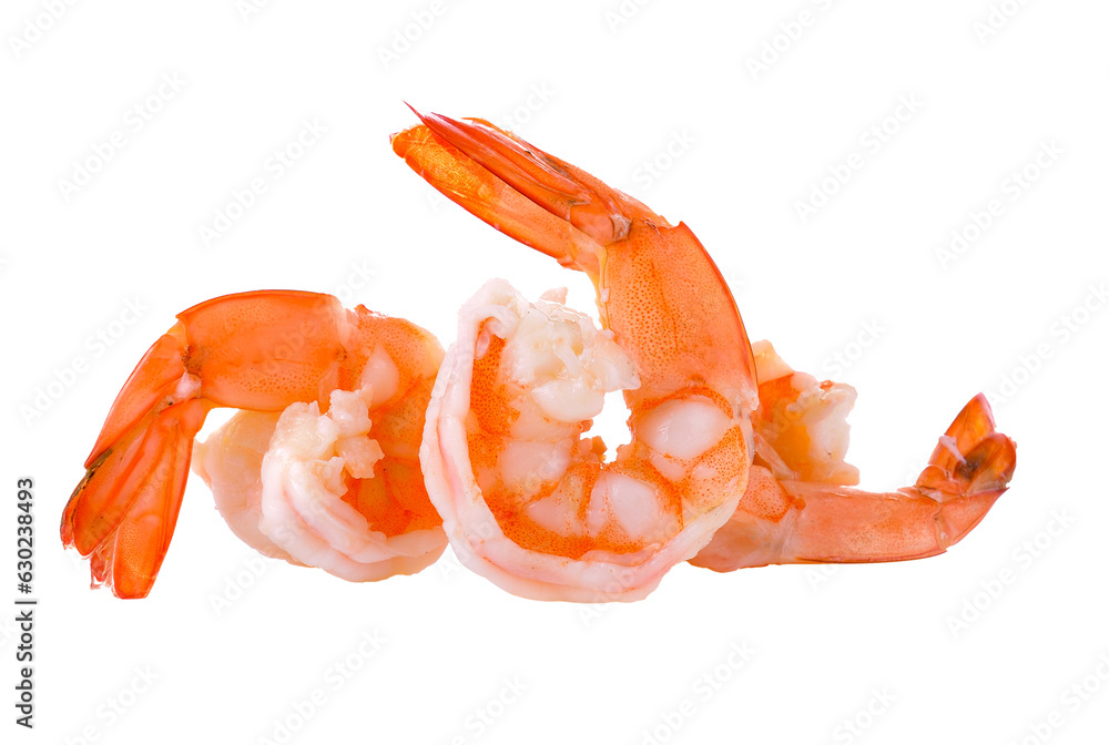 boiled shrimp on  transparent png