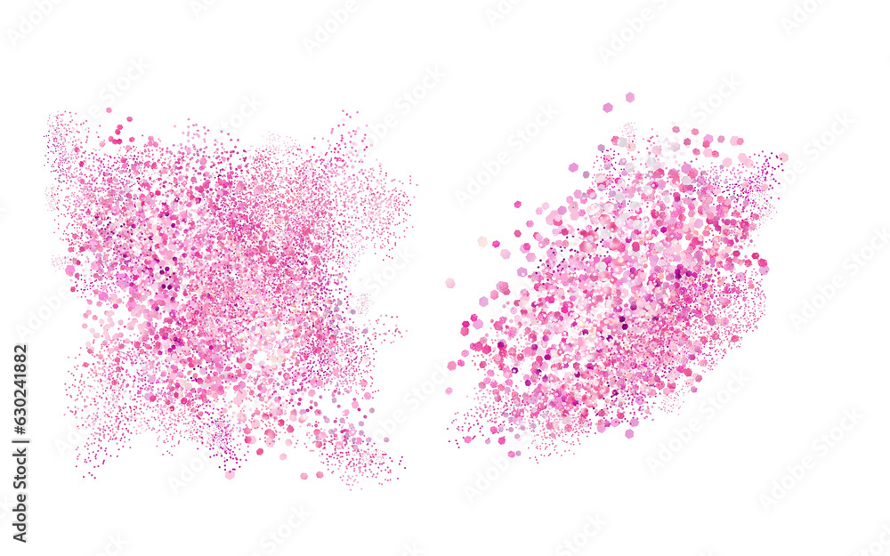 Pink glitter splashes for birthday party decor, glamour website, trendy pink confetti backdrop