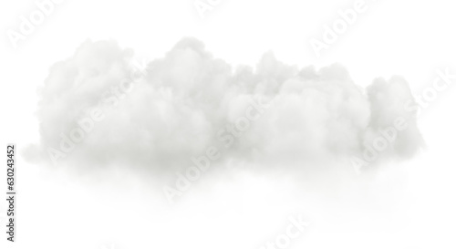 Isolated cutout white clouds atmosphere on transparent backgrounds 3d illustrations png