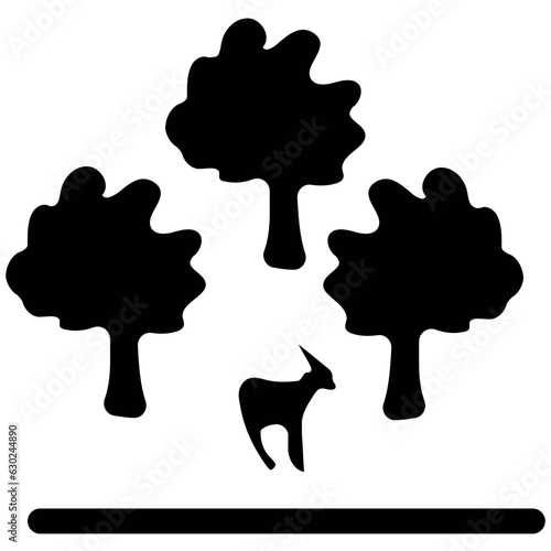 Forest Vector Solid Icons 

