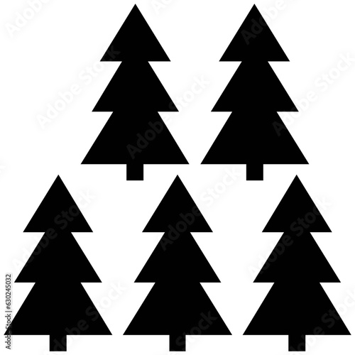 Forest Vector Solid Icons 

