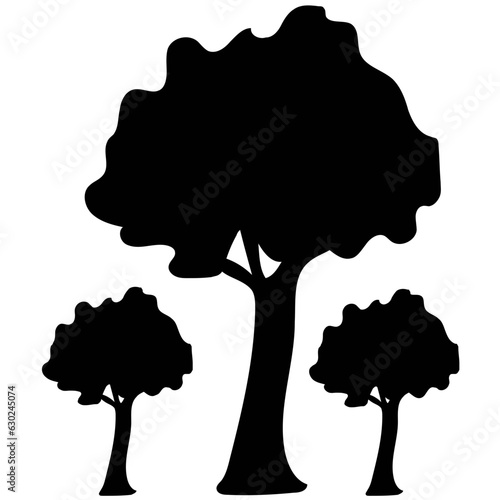 Forest Vector Solid Icons 

