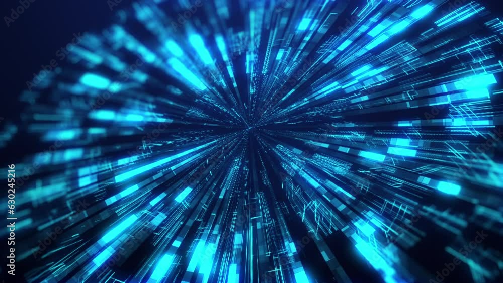 Digital technology pulsing splash or explosion concept Digital technology pulsing splash or explosion concept