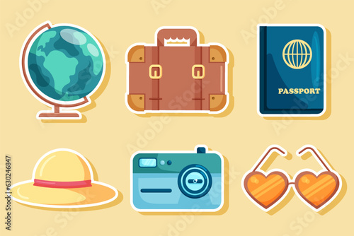 Set Collection of Travel Sticker