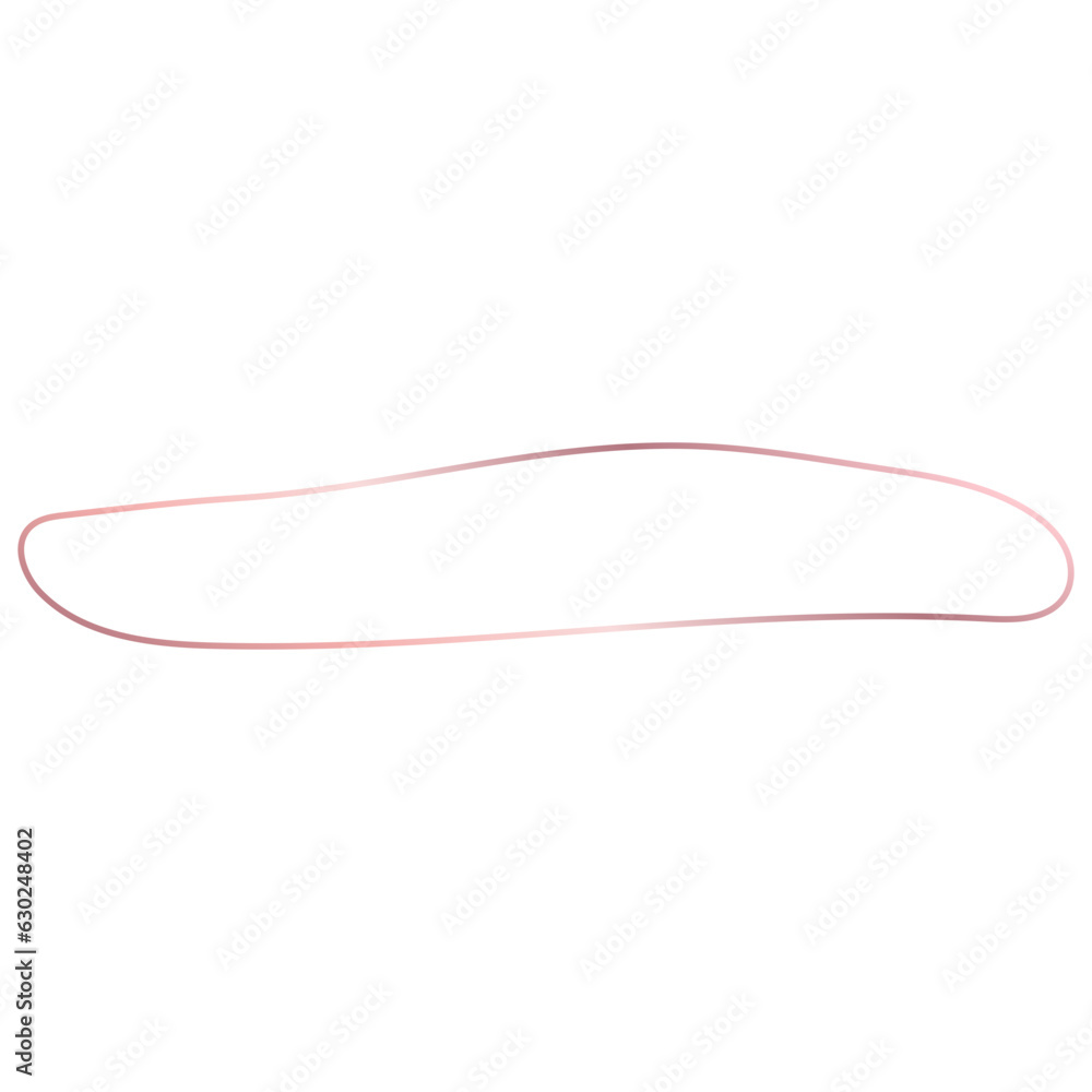 Rose gold Abstract Organic Shape Outline Border Rose gold Abstract Organic Shape Outline Border
