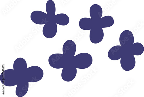 cute graphic shape element matisse style