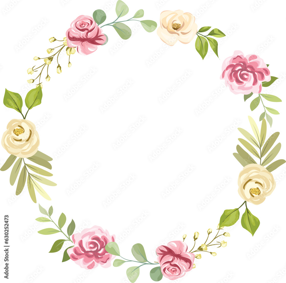 rose flower frame, wedding flower frame with beautiful roses