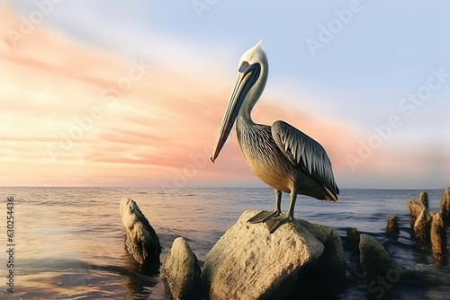 The brown pelican Pelecanus occidentalis is a large