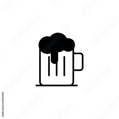 Alcohol icon design with white background stock illustration