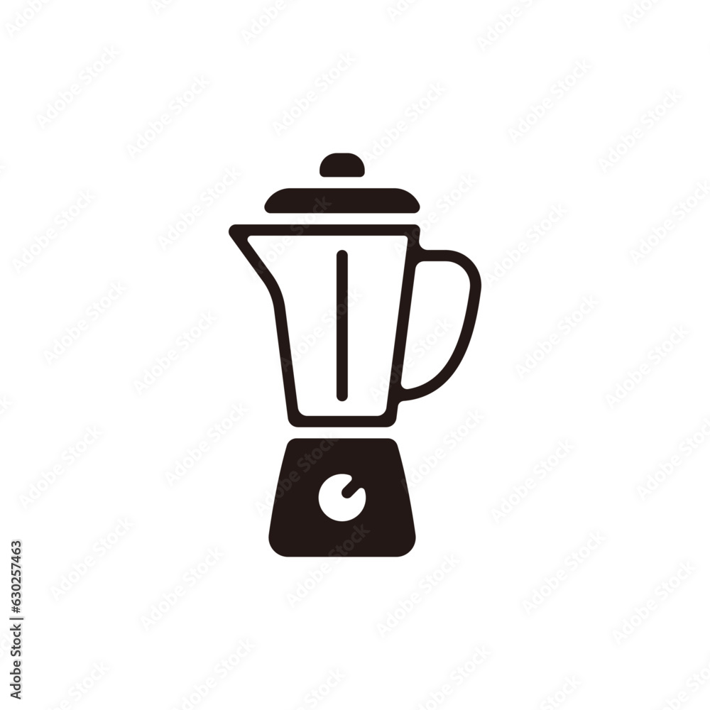 Electric blender icon.Flat silhouette version. Electric blender icon.Flat silhouette version.