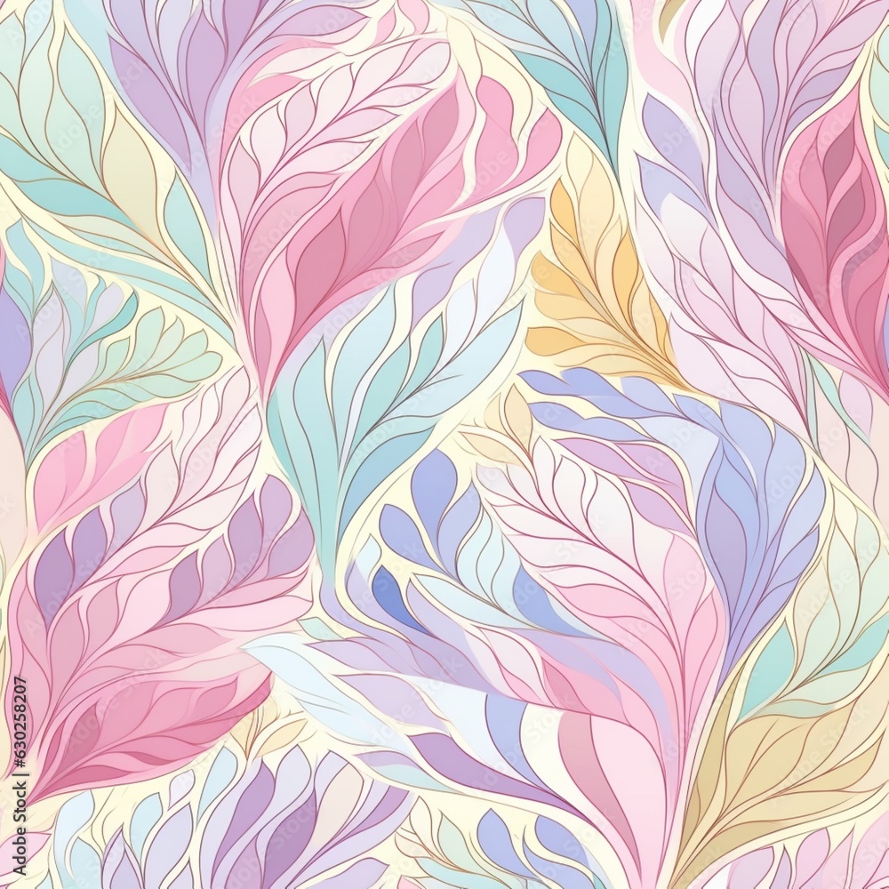 seamless flower pattern Generative AI seamless flower pattern Generative AI