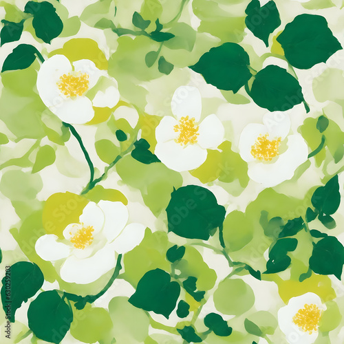 seamless background with flowers
