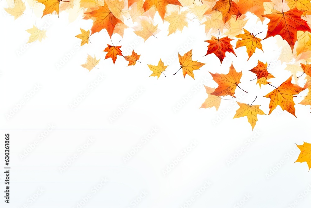 Abstract red maple leaf. Beautiful autumn nature on white background. Artistic fall design with copy space Abstract red maple leaf. Beautiful autumn nature on white background. Artistic fall design with copy space