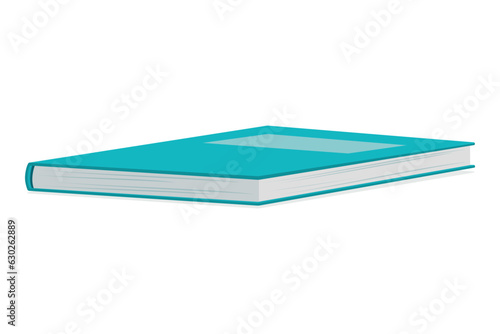 Hardcover book isolated, learning concept
