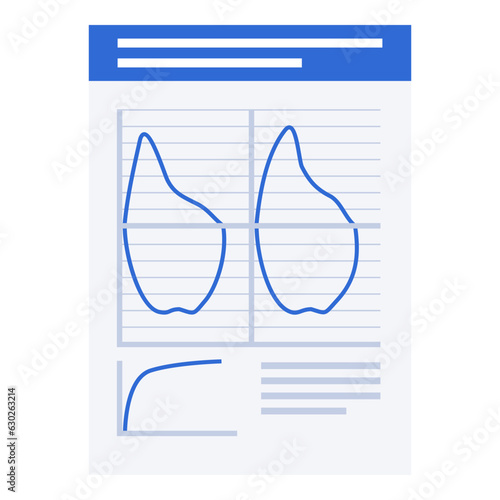 Lung function test medical record