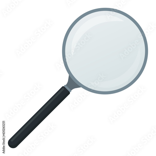 Magnifying glass isolated on white background