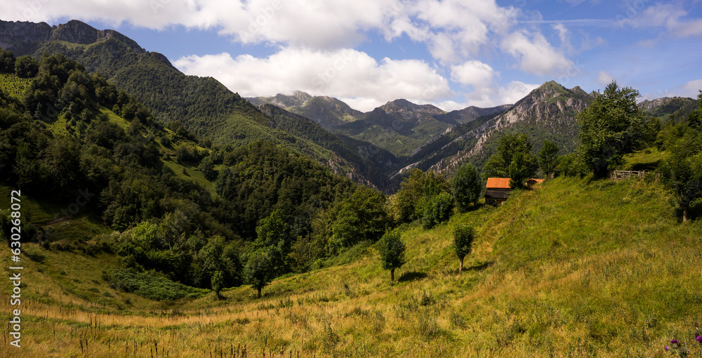 Fototapeta premium Landscape in Parque Natural de Redes, Asturias, Spain