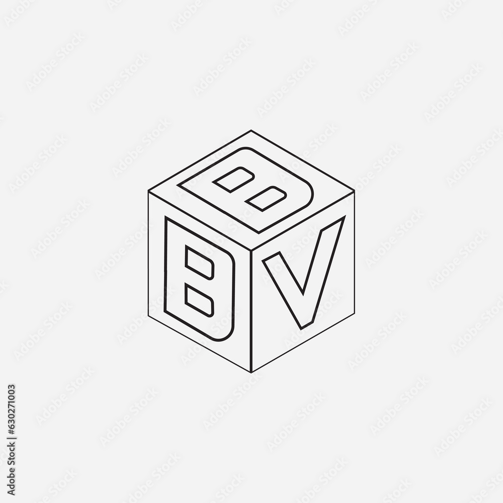 Cube letter logo design. Cube letter logo design.