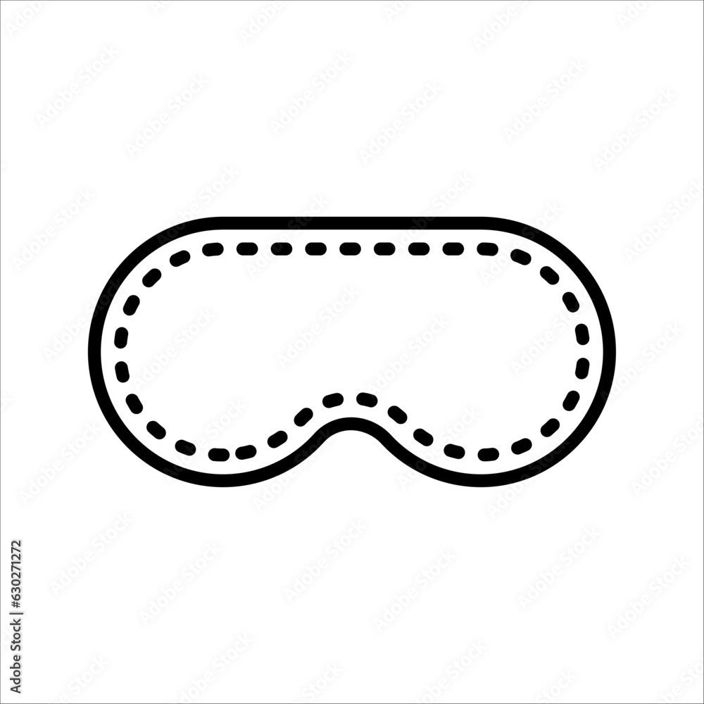 Sleeping mask line style icon. vector illustration on white background Sleeping mask line style icon. vector illustration on white background