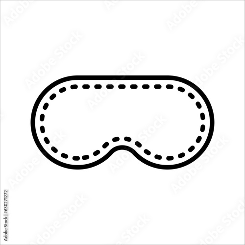 Sleeping mask line style icon. vector illustration on white background