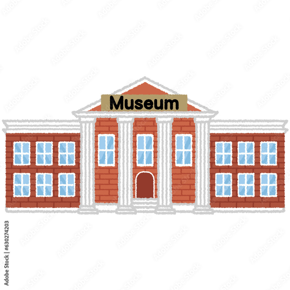 Fototapeta premium 美術館のイラスト