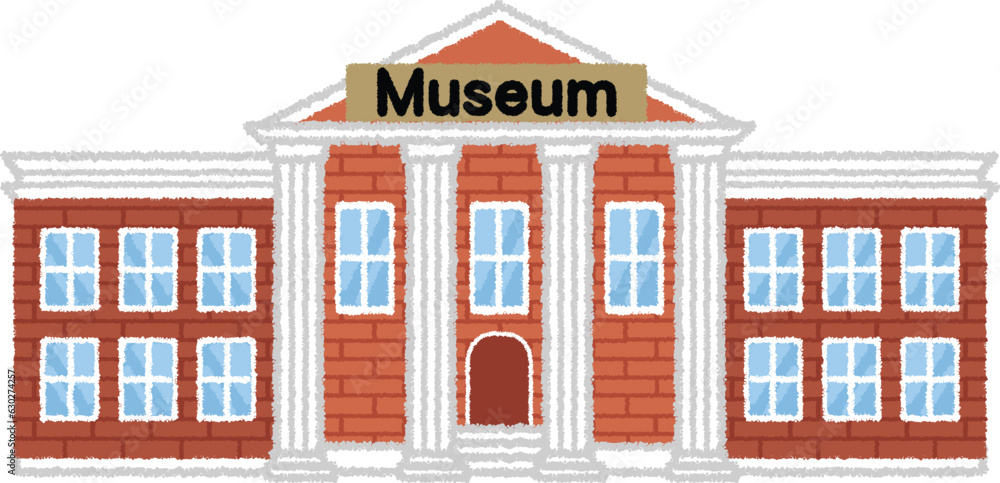 Obraz premium 美術館のイラスト