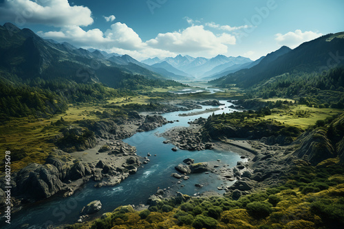 land view from airplane window travel concept