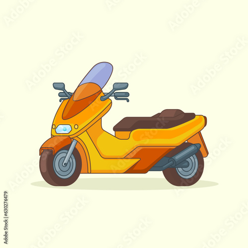 scooter flat style