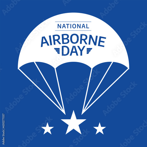 vector graphic of National Airborne Day good for National Airborne Day celebration. flat design. flyer design.flat illustration.