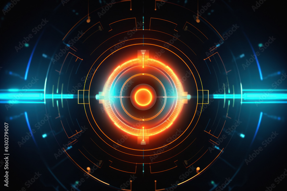 Fototapeta premium Data Privacy Background with Target. Cybersecurity and Information Protection System. Secure Access, Online Safety, and Shielding from Cyber Threats. Network Security and Tech Innovation