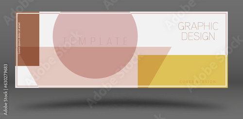 Abstract geometric composition. layout for the cover, banner, brochure, poster. Layout of the designer packaging of the goods