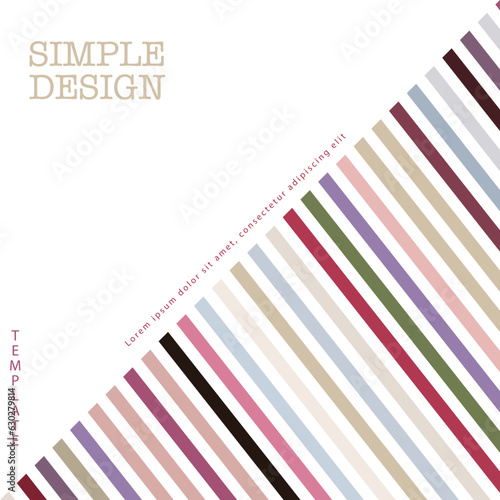 Colored parallel lines. The idea for the design of title pages, covers, books, brochures, leaflets, posters, booklets. Template for interior and decoration ideas