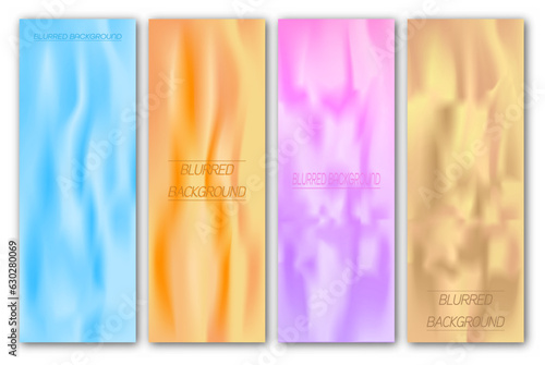 Color blur. Colorful gradient. A set of layouts with a colored background for paintings, interiors, decorations and creative design, posters, posters, covers and creative ideas