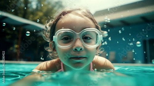 happy kid swimming in pool © Melinda Nagy