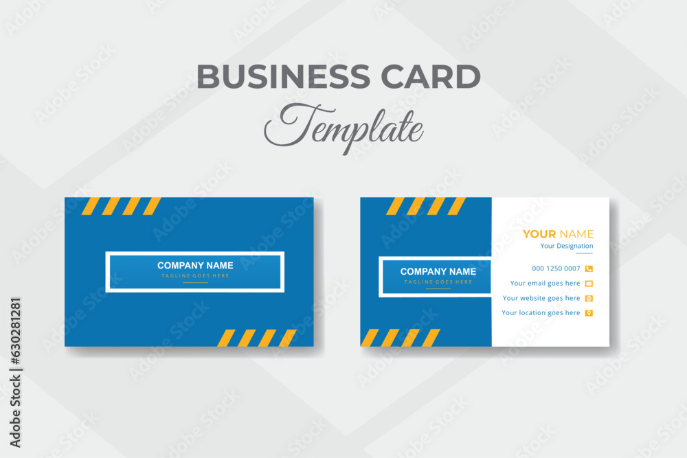Unique and clean modern business card design Unique and clean modern business card design