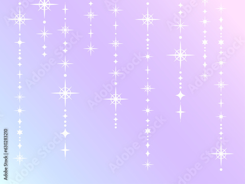 光りが降り注ぐ紫のグラデーション背景